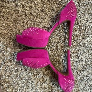 Giani Bini hot pink heels